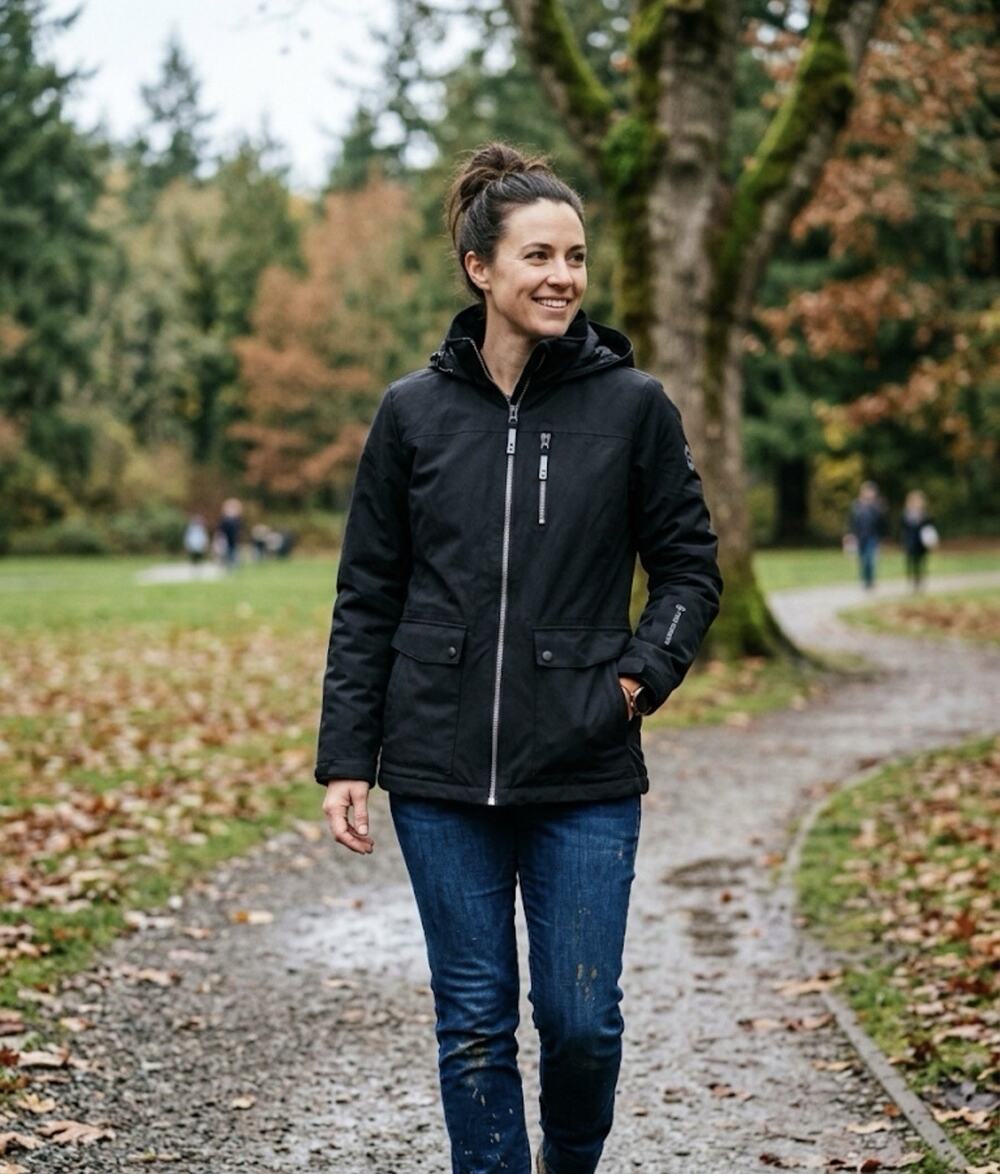 Free Country - Black Polyester Soft Shell Jacket - Size Small